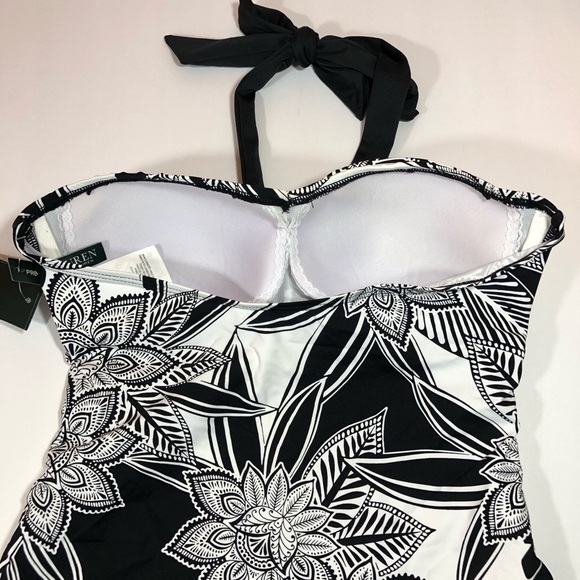 Ralph Lauren Tankini Top Halter Slimming Swim 6 - Picture 7 of 8